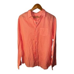 Frank & Eileen Pink LUKE Button Front Shirt L